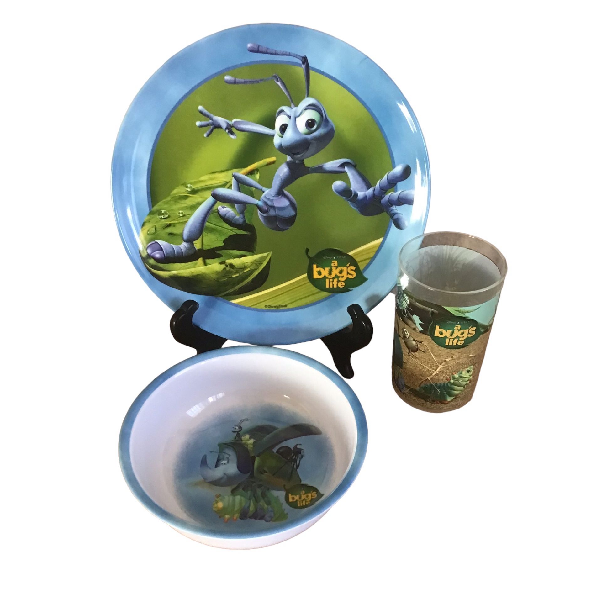 Disney A Bug's Life 3 Pc. Set Plate Flik, Bowl Dim, Cup by Zak