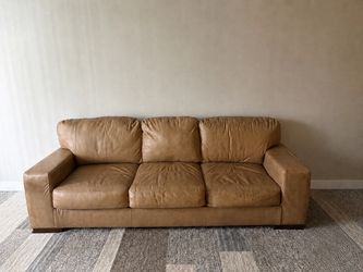 Sofa and loveseat (real leather)