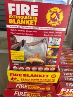 fire extinguisher blancket 40''x40''