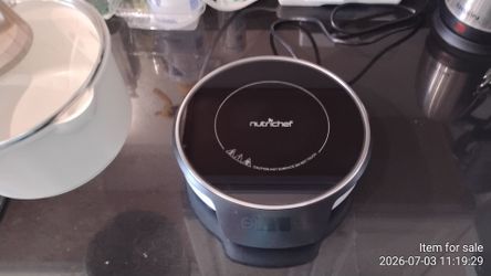 Nutrichef portable single burner induction cooktop