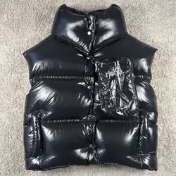 Handmade 650 Down Puffer Vest with VS1 Diamond Encased