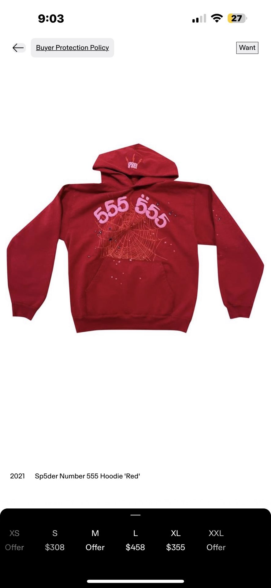 Authentic Sp5der Hoodie