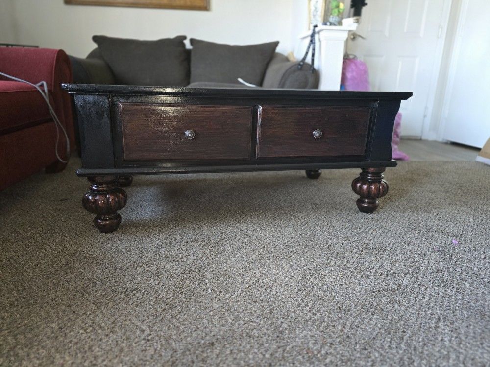 Beautifully Restored Wood Coffee Table