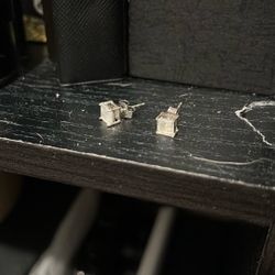 square Opal earrings