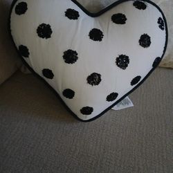 Pottery Barn Heart Shape Pillow and Other Size Pillow! And Queen Sheets 