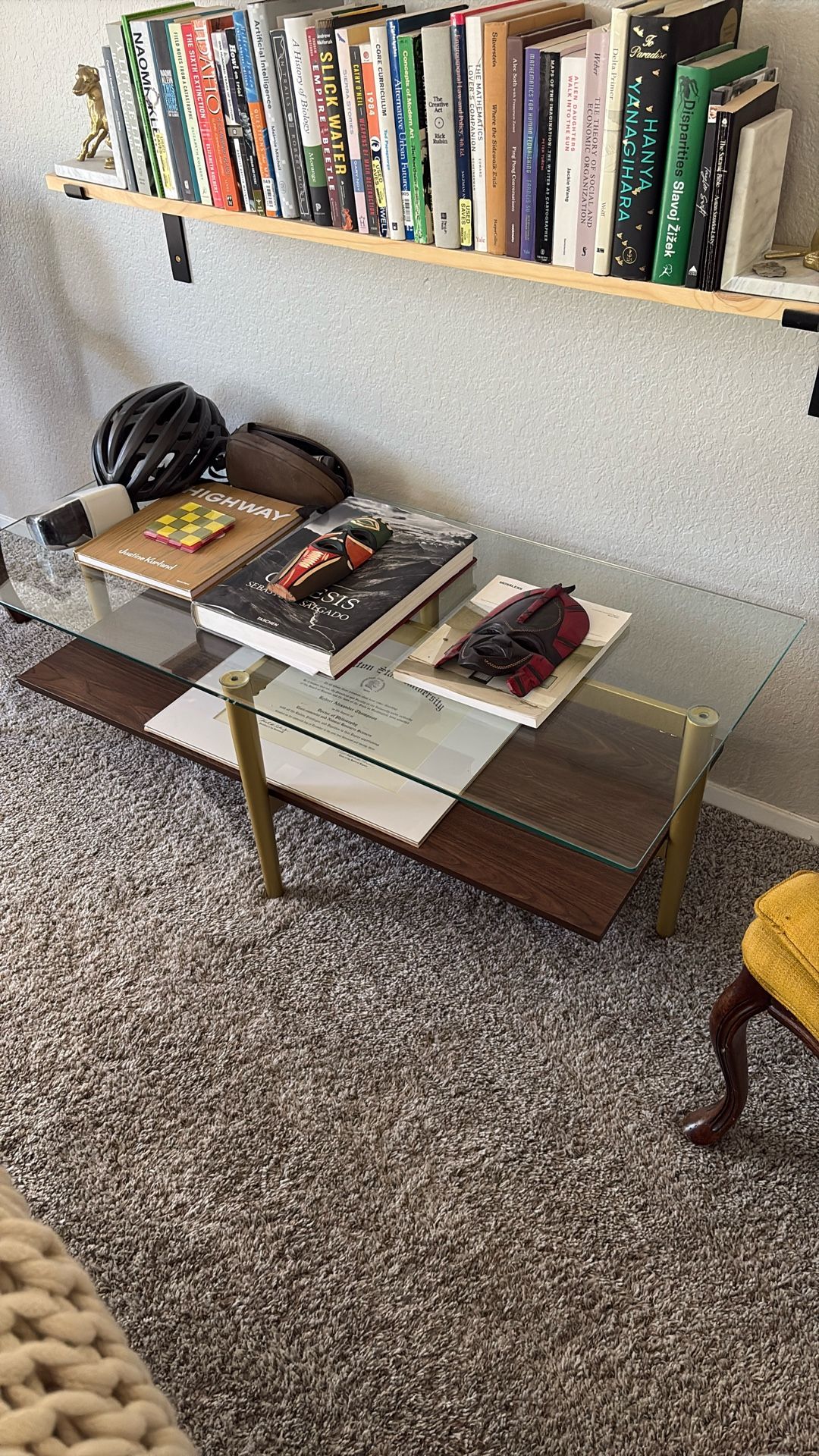 Midcentury Glass Coffee Table