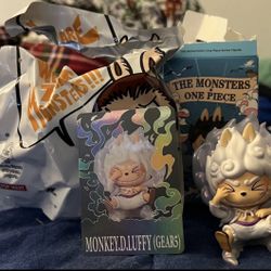  ONE PIECE THE MONSTERS SECRET RARE 1 in 144 Monkey D. LUFFY Labubu