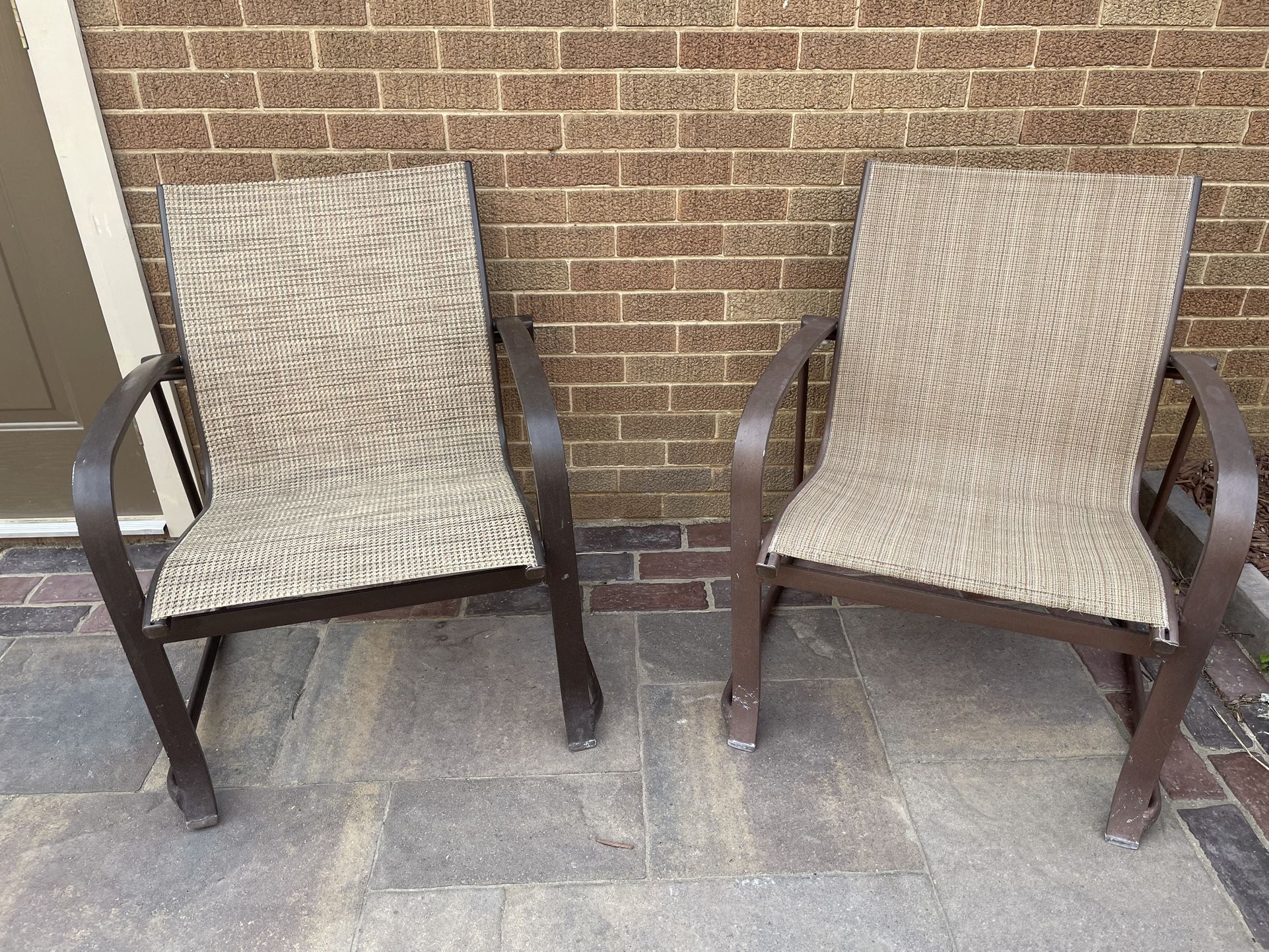 2 Aluminum Patio Deck Chairs 🚚 Extra Will Not Rust