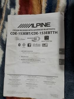Alpine 153 EBT CD Detachable Face Stereo