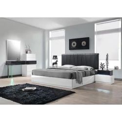 Bedroom Set: King With Dressers, Night Stand.  Modern and Contemporary