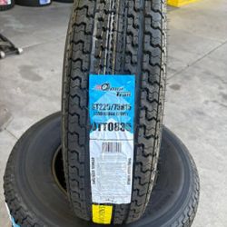 ST 225 75 15 10 Ply New Trailer Tires Set 