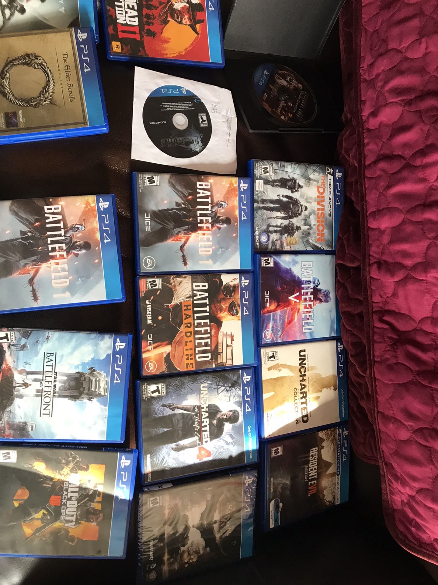 Video game lot ps4