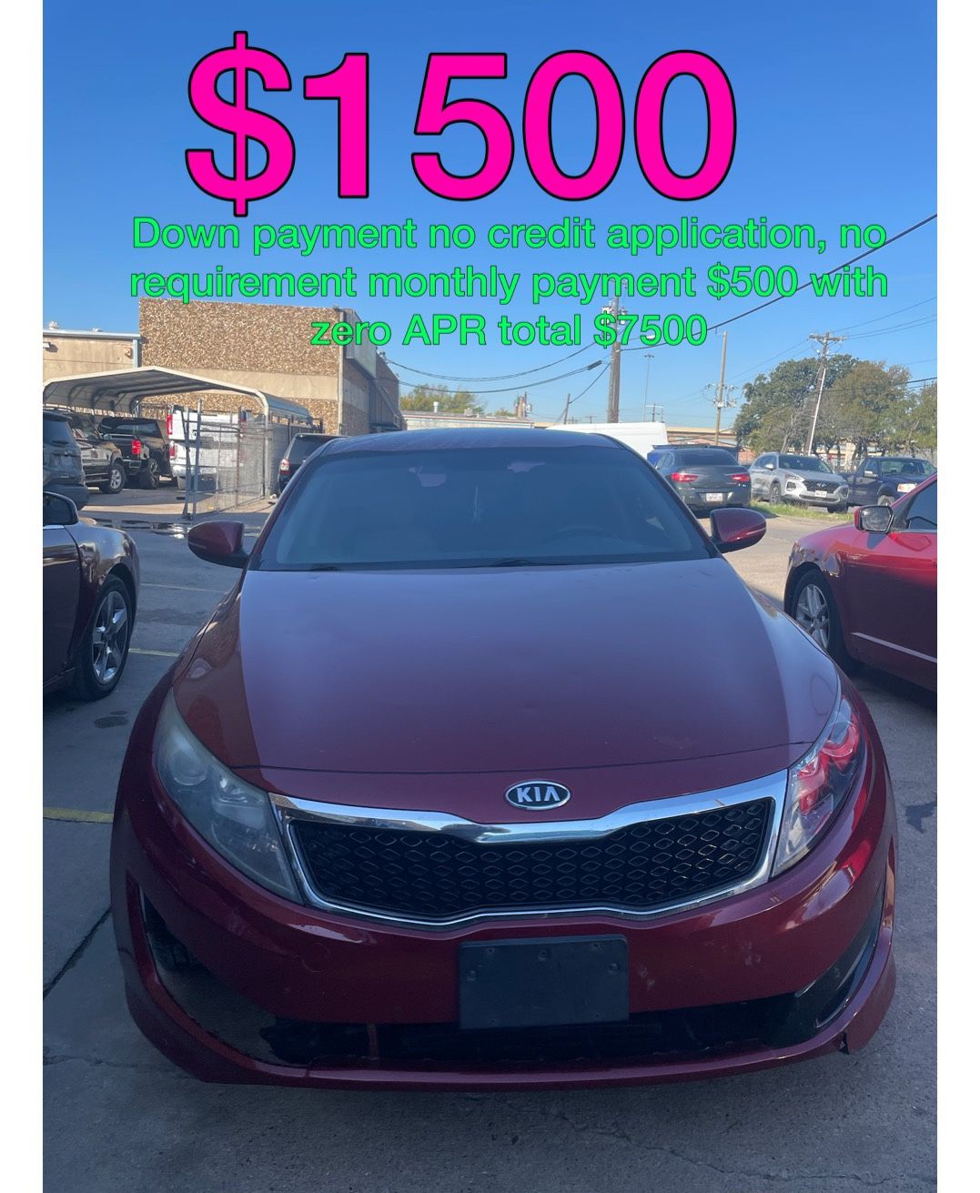 2018 Kia Optima No Credit Application No Requirement