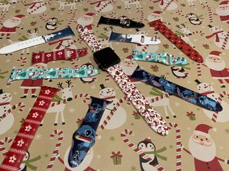 Christmas Apple Watch band Disney Disneyland Santa Claus Lilo and stitch