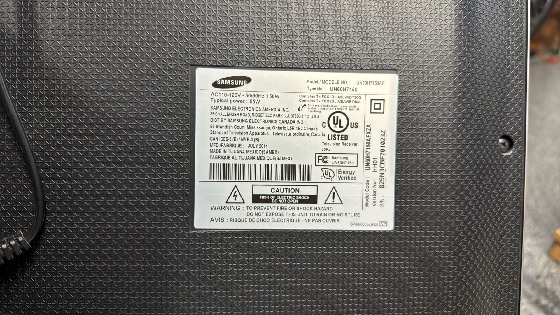 Used Samsung 60” TV