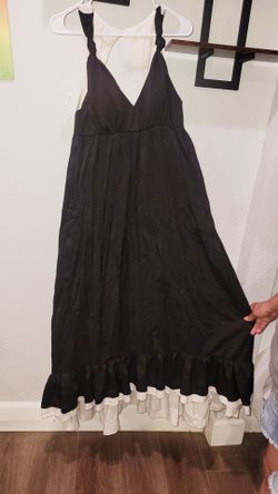 Ryu Flower sleevless summer dress black New
