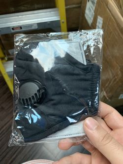 Reusable valve mask with 5 pm 2.5 filters 3 pack