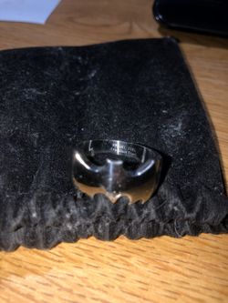 Batman silhouette stainless steel ring 316L with bag included