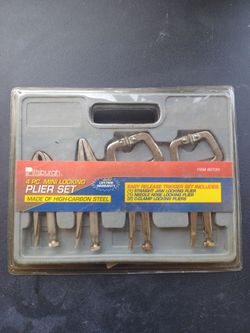 Brand new Pittsburgh 4-piece mini locking plier set (Item 90730) lot3