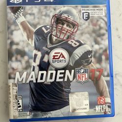 Madden NFL 17 (Sony PlayStation 4) Good Condition w/Case