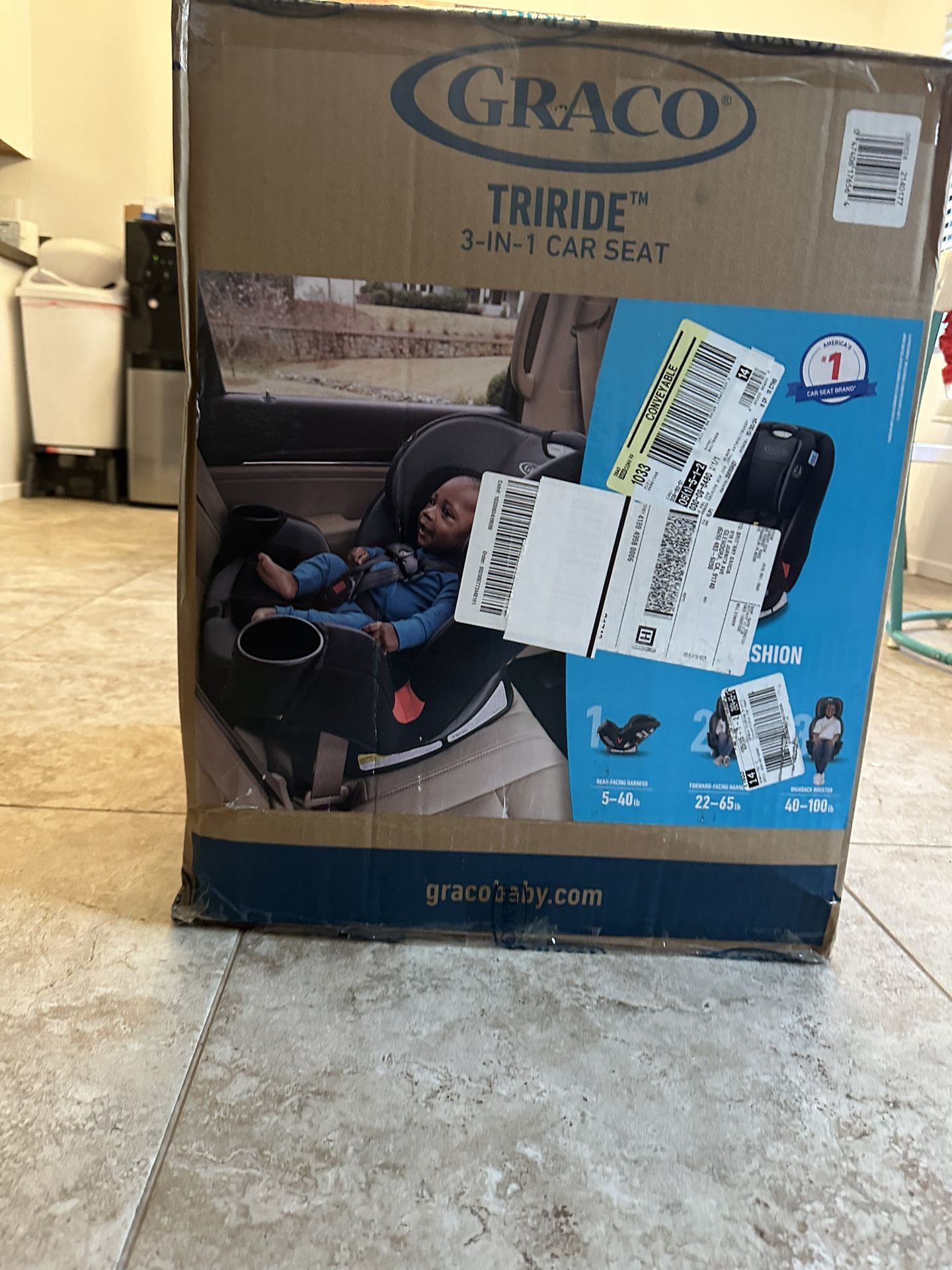 Graco Triride 3in1 Car Seat , Color Kipling