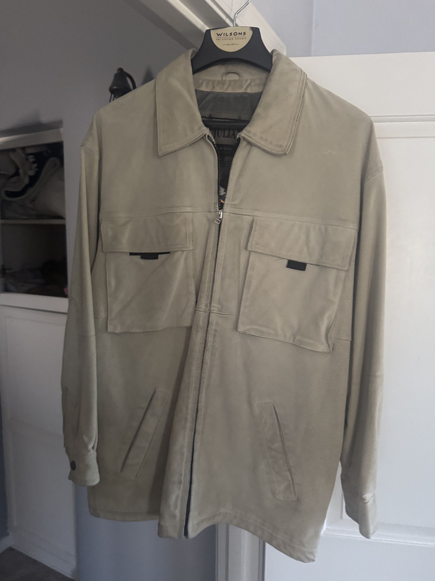 🔥 Wilson’s Leather Men’s Large Suede Jacket Very Good Condition $65