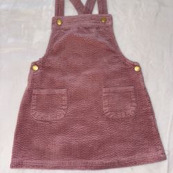 TAHARI adorable pink corduroy jumper dress with pockets. Like new condition. Sz 4T