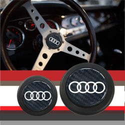 Brand New Universal Audi Car Horn Button Black Steering Wheel Horn Button Center Cap