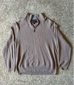 Men's Quarter-Zip Knit Sweater