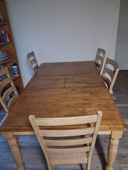 Dining table and Chairs.