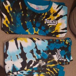 Justice Sweatshirt and Sweatpants 