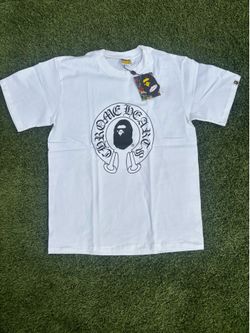 Chrome heart bape tee