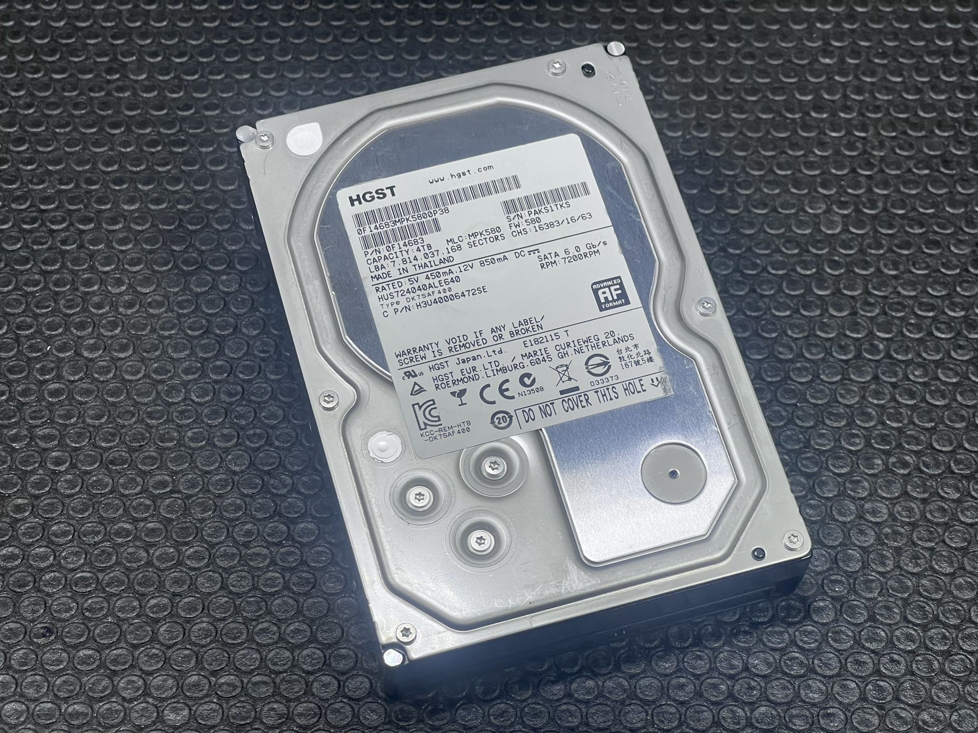 HGST Hitachi /Seagate 4TB 3.5” SATA 3 6Gb/s 7200RPM Hard Drive Tested & Working