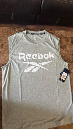 Reebok Apparel Men's Gladiator Logo Muscle, Black Heather