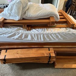 Wooden Bunk Beds/ Separate Beds
