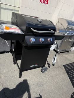 Burner Liquid Propane Gas Grill in Black