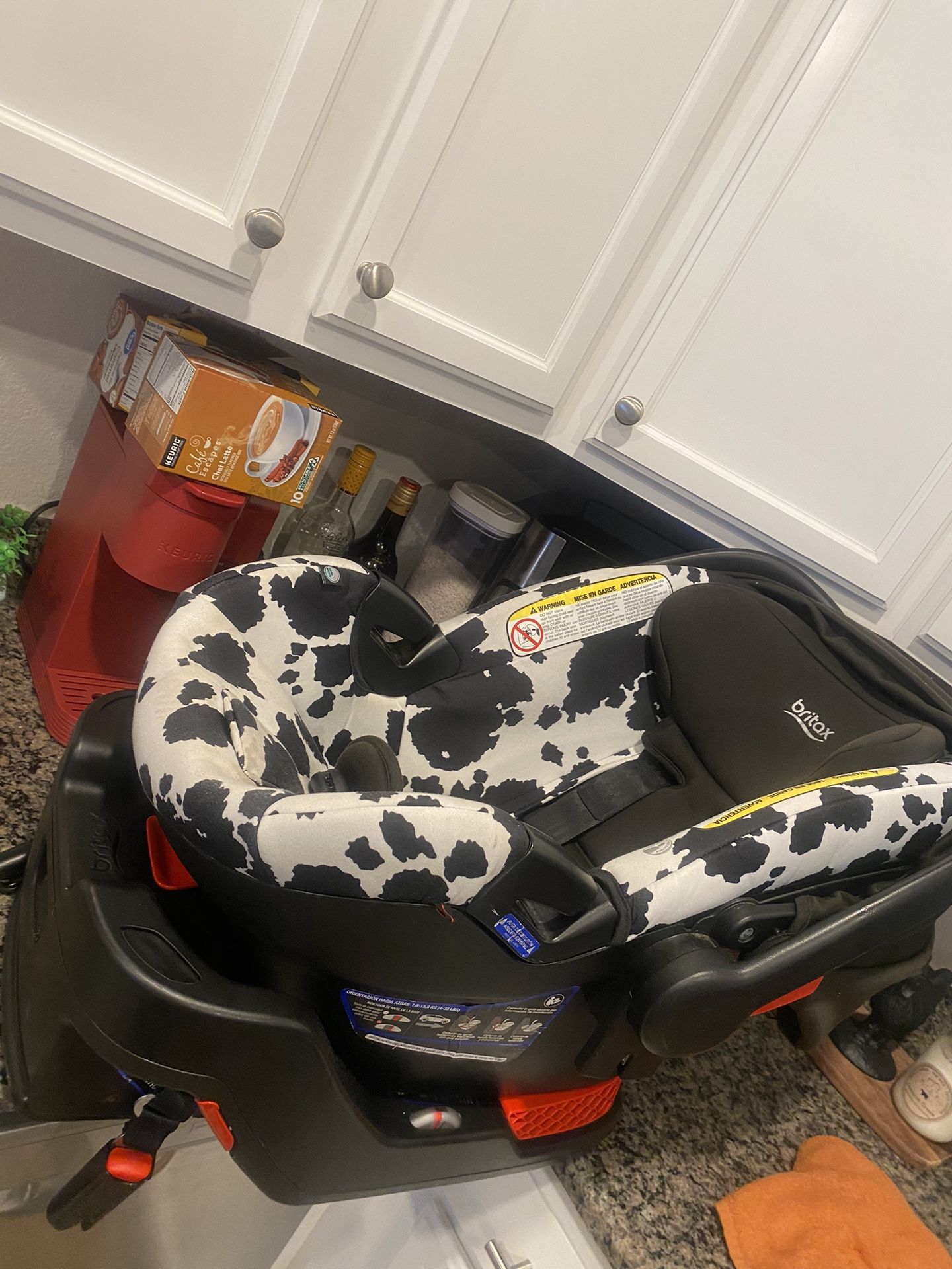 BriTax (Cow-Print) Infant Car Seat