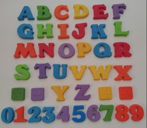 Raised Magnetic Raised Braille Letters and Numbers +63 Extras