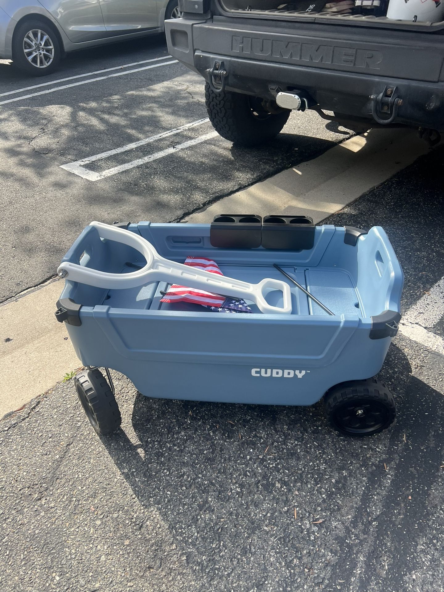 CUDDY Wagon Cooler – Premium Family Wagon and Gear Hauler with Built in 40 QT Cooler, Storage and Cup Holders