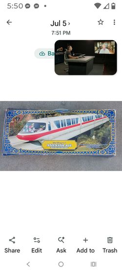 Disney Monorail Talked and Works Great
