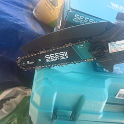 New SEESII 6" hand held mini chainsaw kit