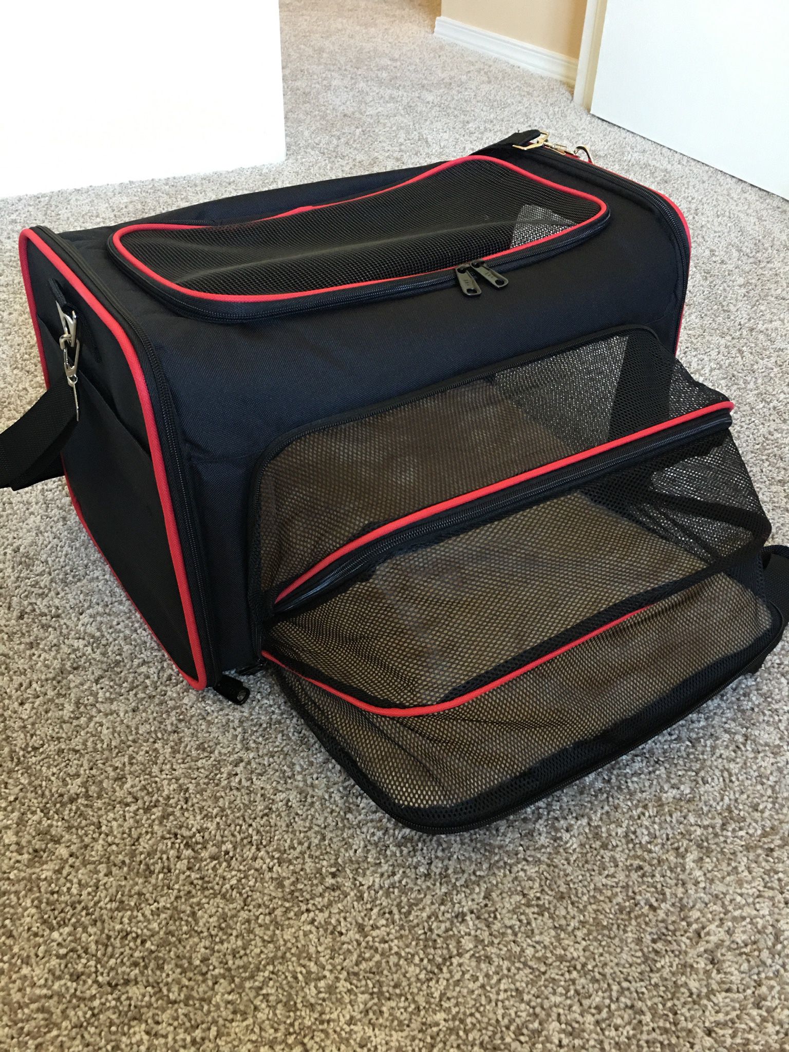 Petopia Softe Sided Pet Carrier Dog&Cat Airline Approved Travel Bag&CarSeat Crat