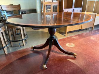 STICKLEY Vintage Regency Style Solid Mahogany Extendable Dining Table