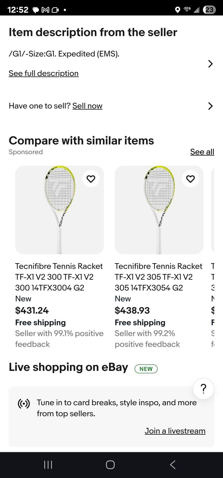 Tecnifibre TF-X1 270 V2 Excellent Condition (2024)