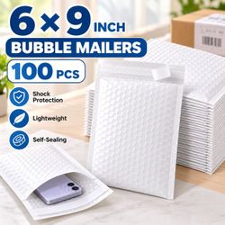 NEW #0 Bubble Mailers 6x9" – 100 PCS