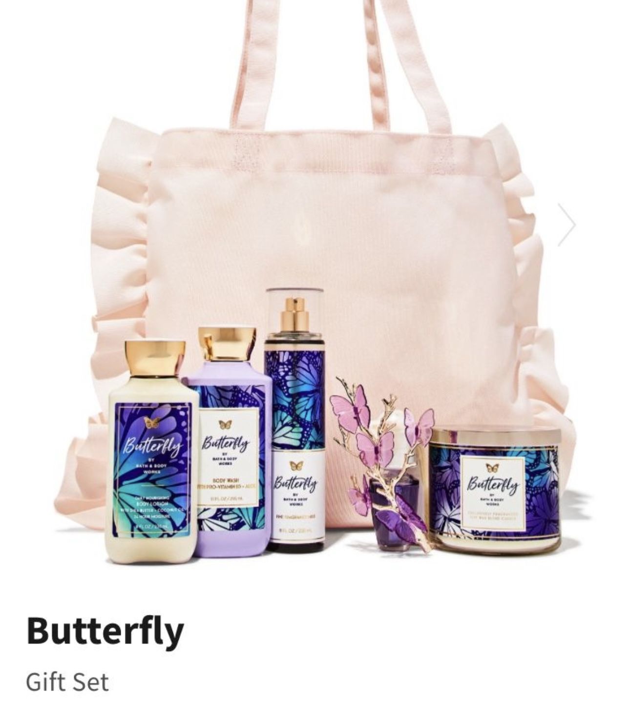 Bath And Body Works Butterfly Giftset