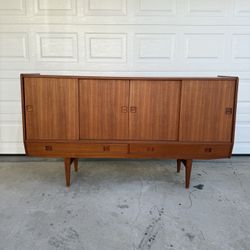 mid century teak credenza 