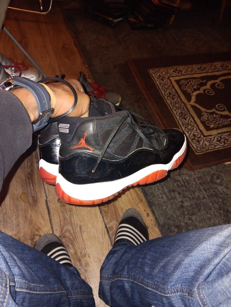 Red Black And White 11s. Size 13. 