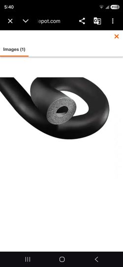 7/8 in. x 3/8 in. Rubber Pipe Insulation - 270 Lineal Feet/Carton