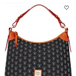 Used Dooney & Bourke Oakland Raiders Hobo Bag